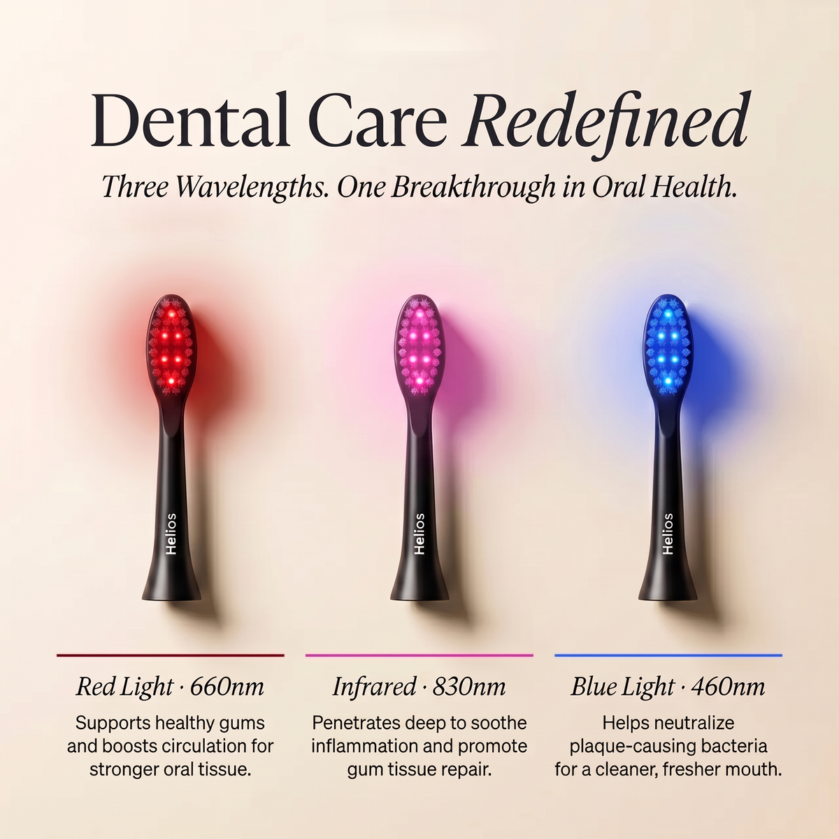 Helios Tri-Light Therapy Toothbrush